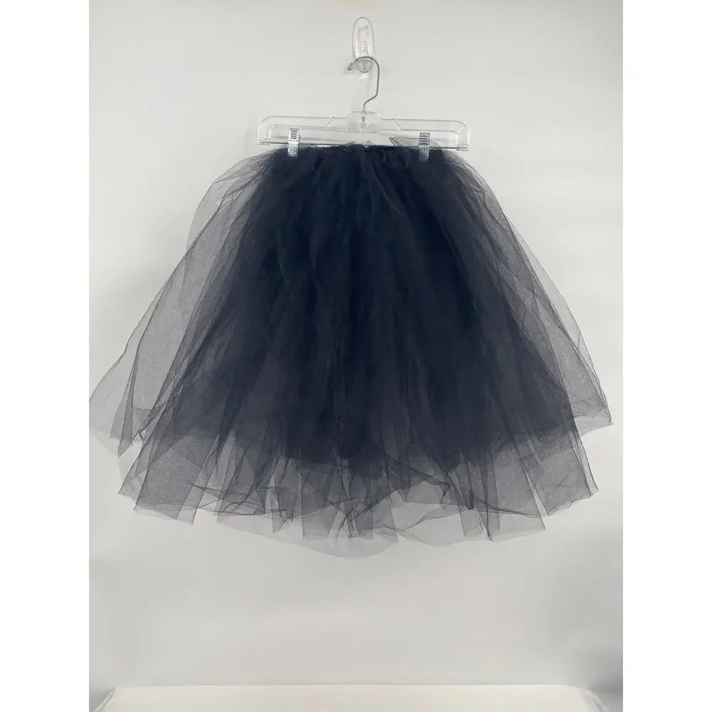 Balera Mesh Black Ballet Dance Skirt Childrens Size Medium Large Elastic Waist